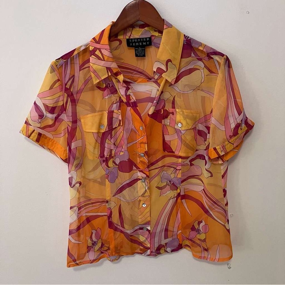 Spenser Jeremy Women's Vibrant Button Down Shirt